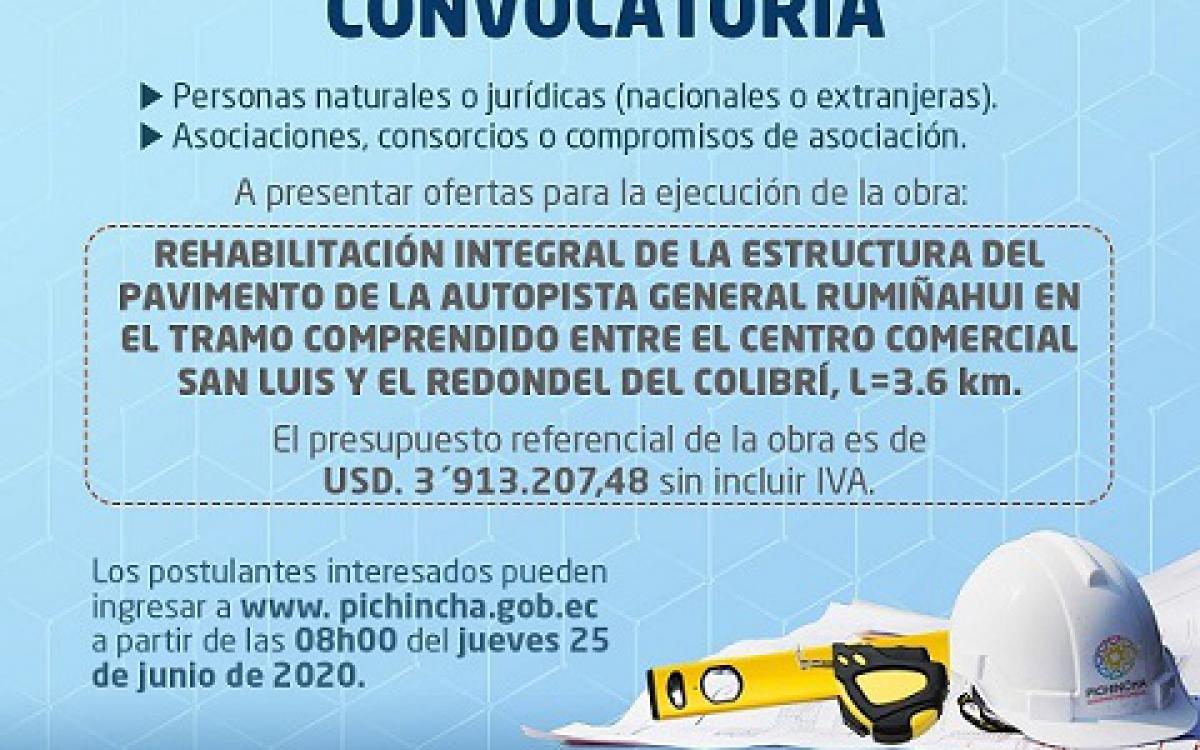 INVITACION a LicitaciÃ³n PÃºblica Internacional de Obras